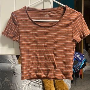 American Eagle striped crop top